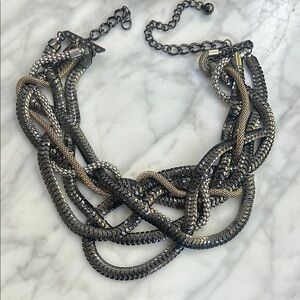 Elegant Multi-Tone Chain Necklace